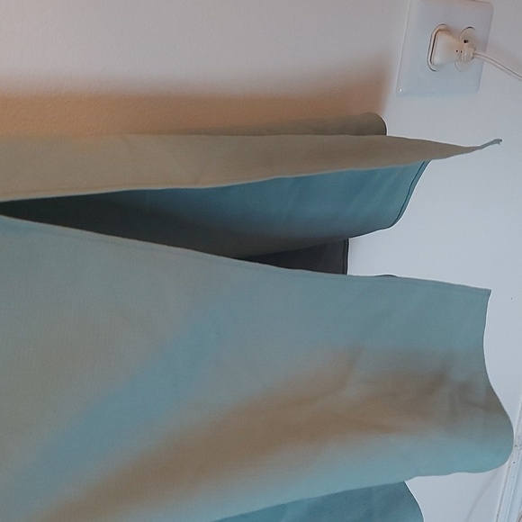 NWT Eileen Fisher Elm Slip Dress Adjustable Straps Sea Foam Green Side Slit - Picture 8 of 9